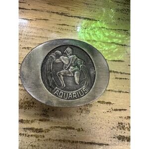 Vintage Aquarius Belt Buckle